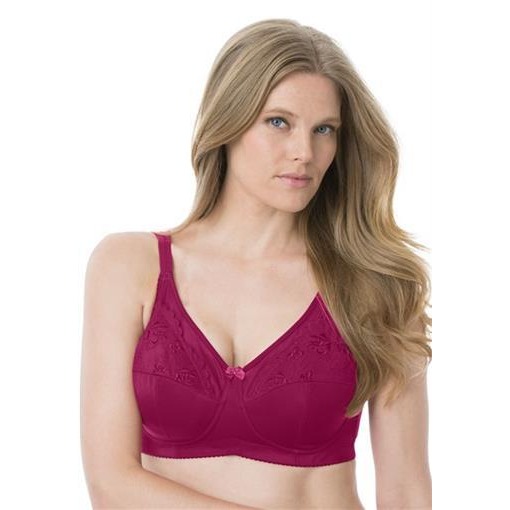 Nwot Comfort Choice 48d Wireless Miracle Strap Bra Burgundy 94535